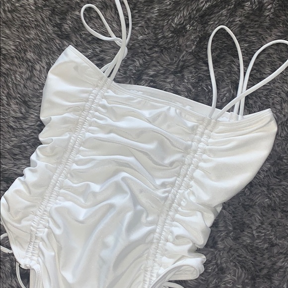Forever 21 Swim White One Piece Bikini Poshmark — free download